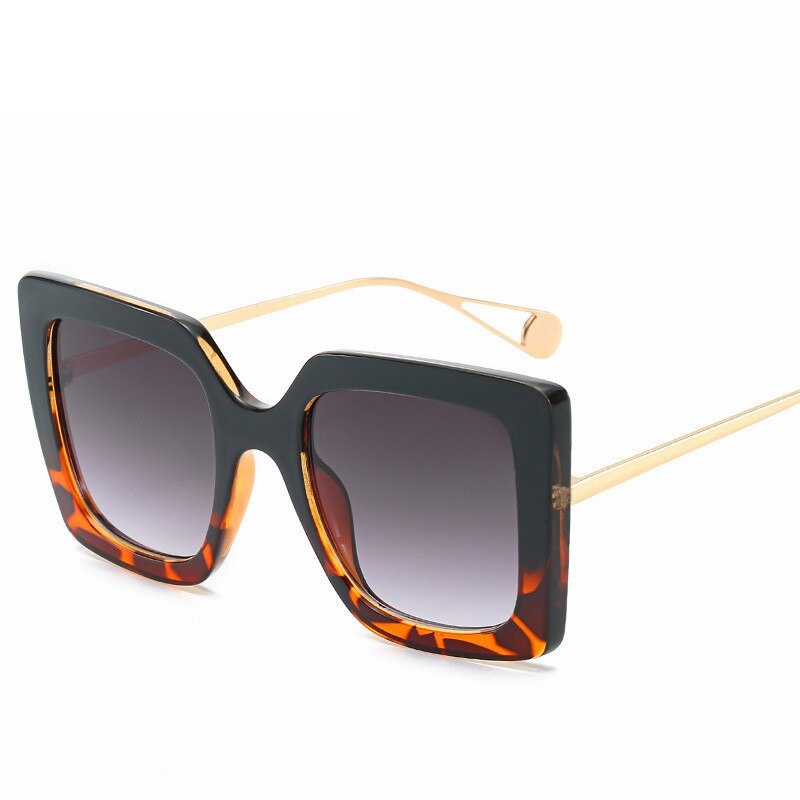 Retro Oversized Square Sunglasses Women Brand Designer Shades - lecapmode