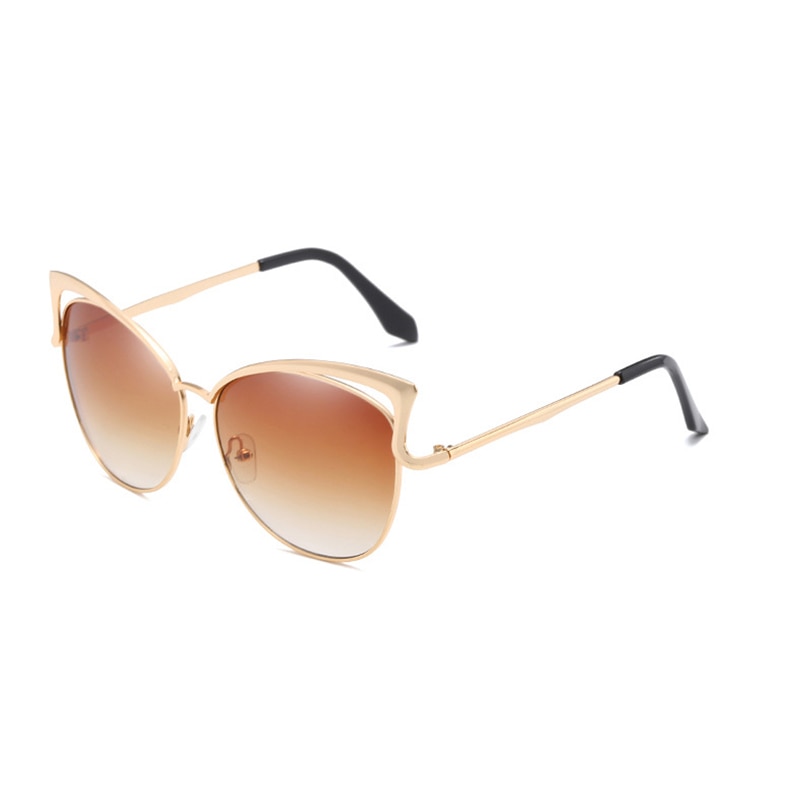 Retro Cat Eye Sunglasses for Women Men Fashion Hollow Design Vintage Sun Glasses - lecapmode