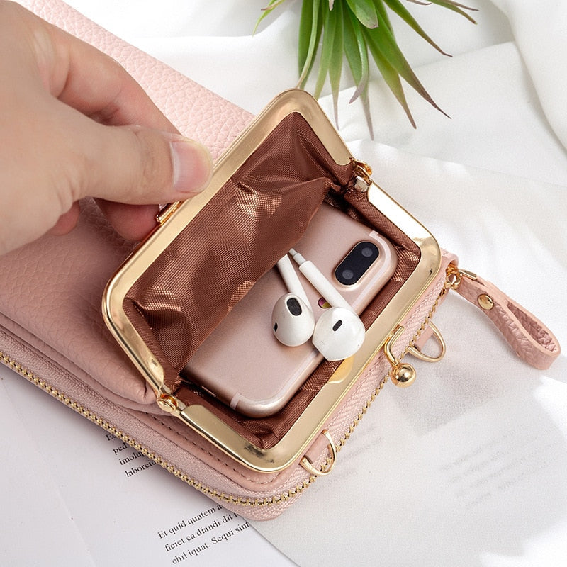 Fashion Small Crossbody Bags Women Mini Matte Leather Shoulder Purse Messenger Clutch - lecapmode