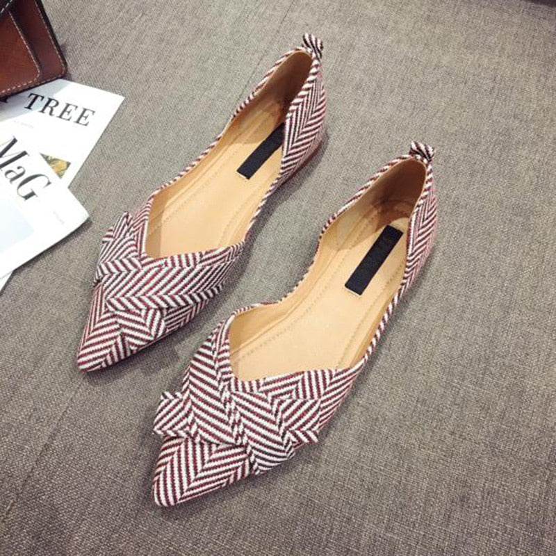 Fashion Flats for Women Shoes 2022 Spring Summer Boat Pointed toe Casual Slip-on Footwear - lecapmode