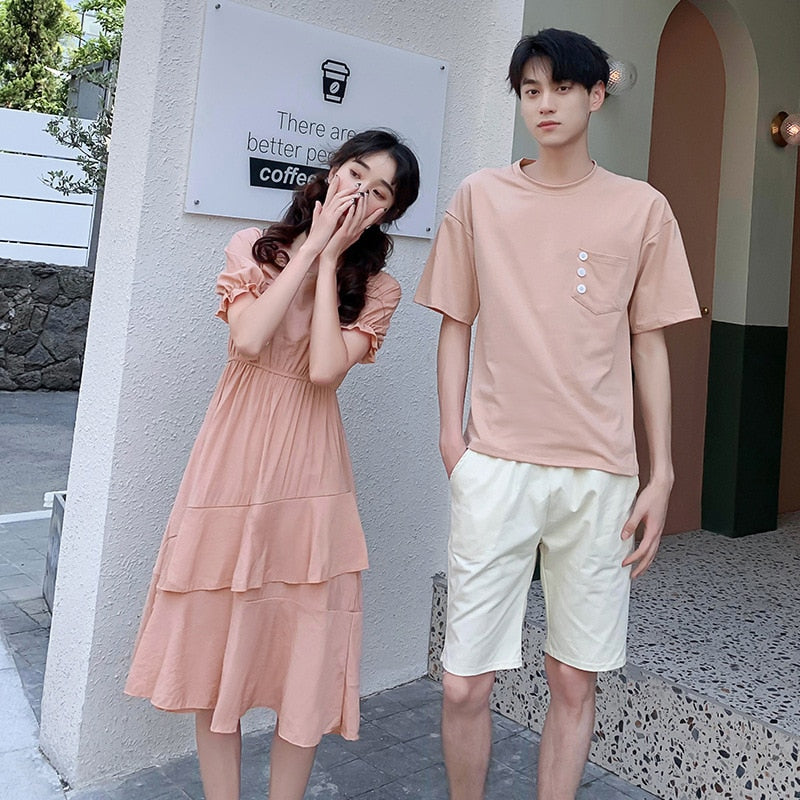 Korean style sale couple clothes