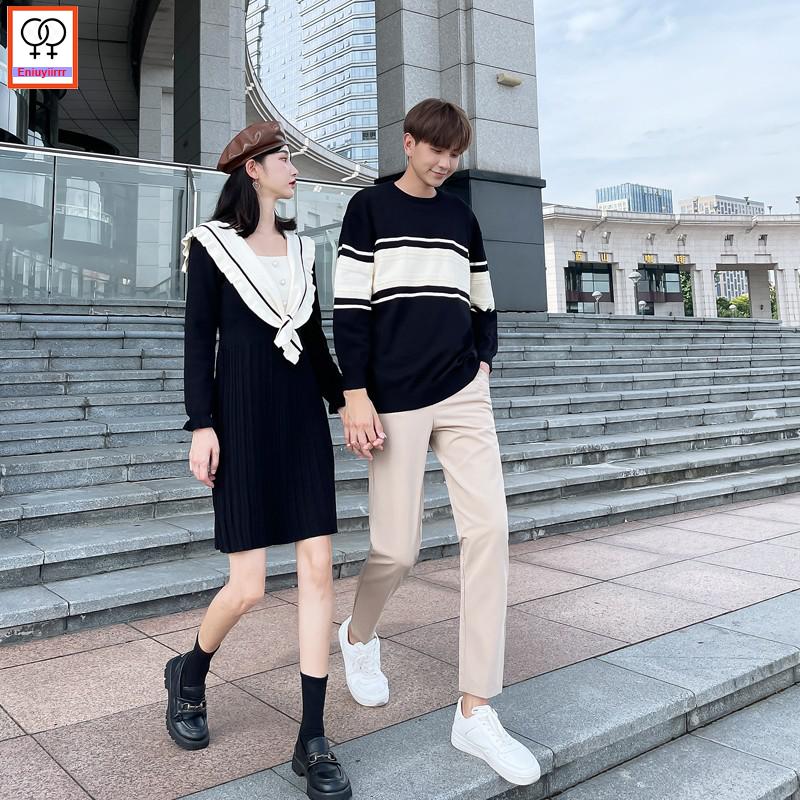 Matching Couple Sweater Dress Hot Sales Male Female Lovers Clothes - lecapmode