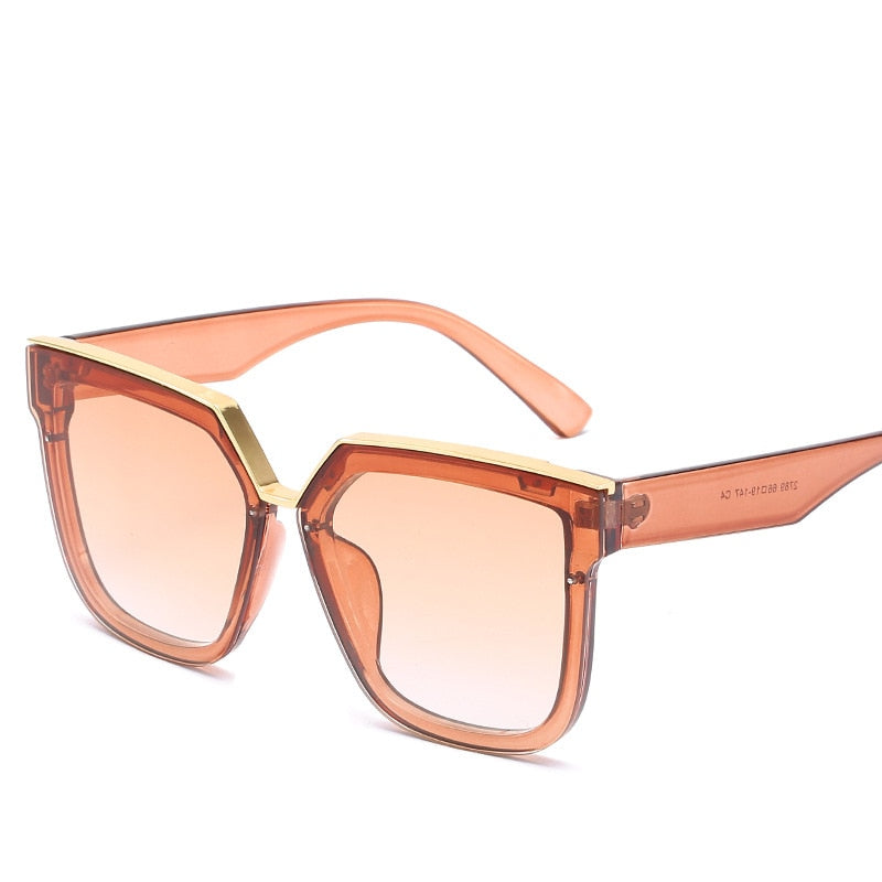 2021 Oversized Sunglasses Women Square Luxury Glasses - lecapmode