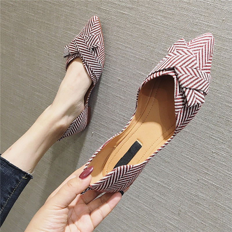 Fashion Flats for Women Shoes 2022 Spring Summer Boat Pointed toe Casual Slip-on Footwear - lecapmode