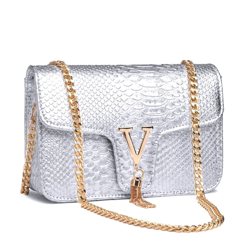 Fashion Gold Silvers Color Shoulder Messenger Bags for women 2022 New Designer Handbag - lecapmode