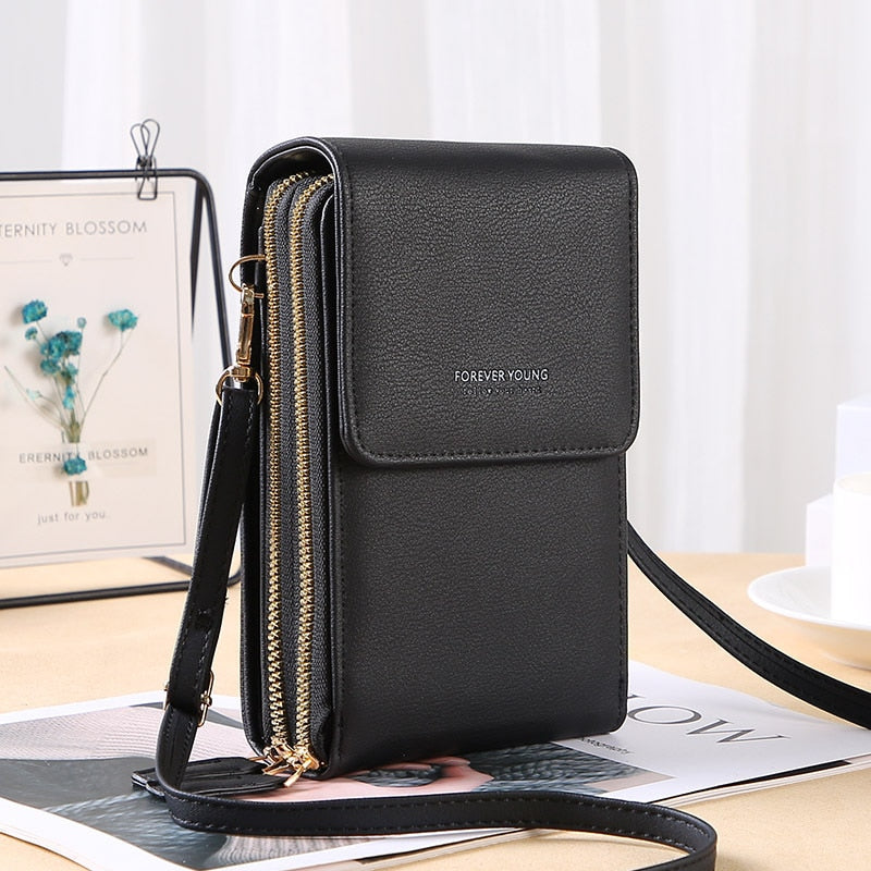 Mini PU Leather Phone Crossbody Bags for Women 2021 Summer Lady Shoulder Handbag Purse - lecapmode