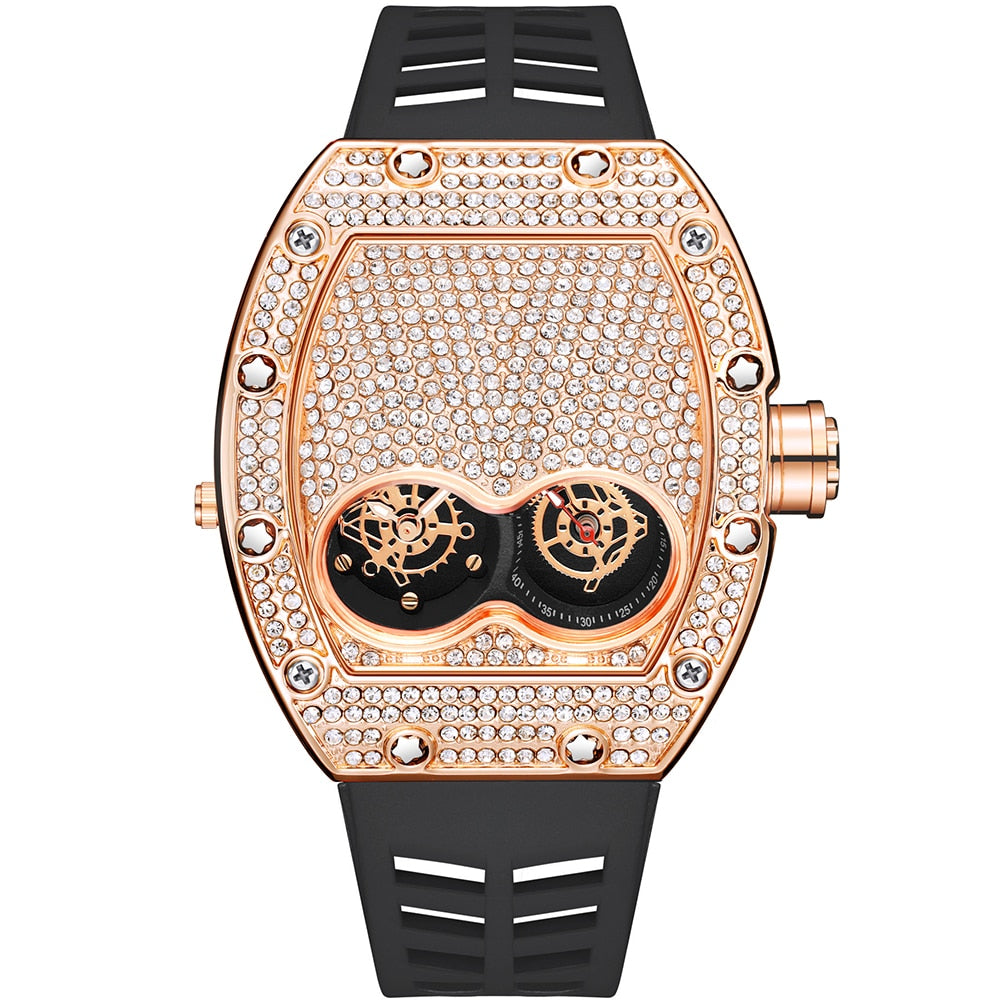 Fashion Casual Diamond Men Women Couple Watch - lecapmode