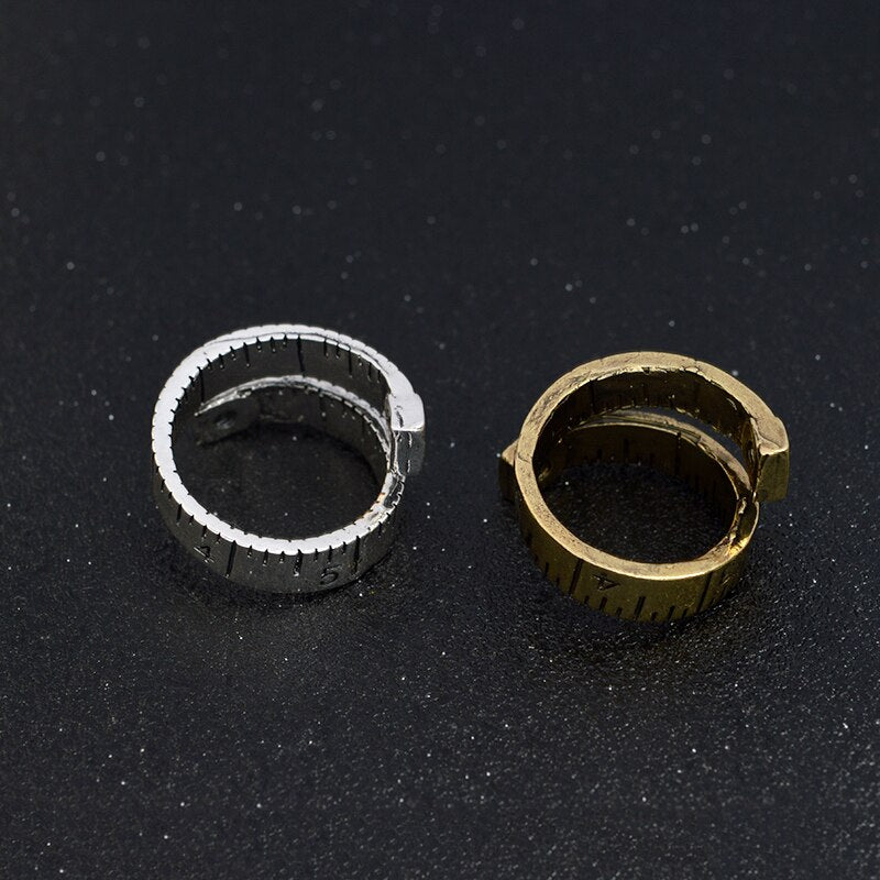 2Pcs Couple Adjustable Rings For Lover Black Silver Engagement Gift - lecapmode