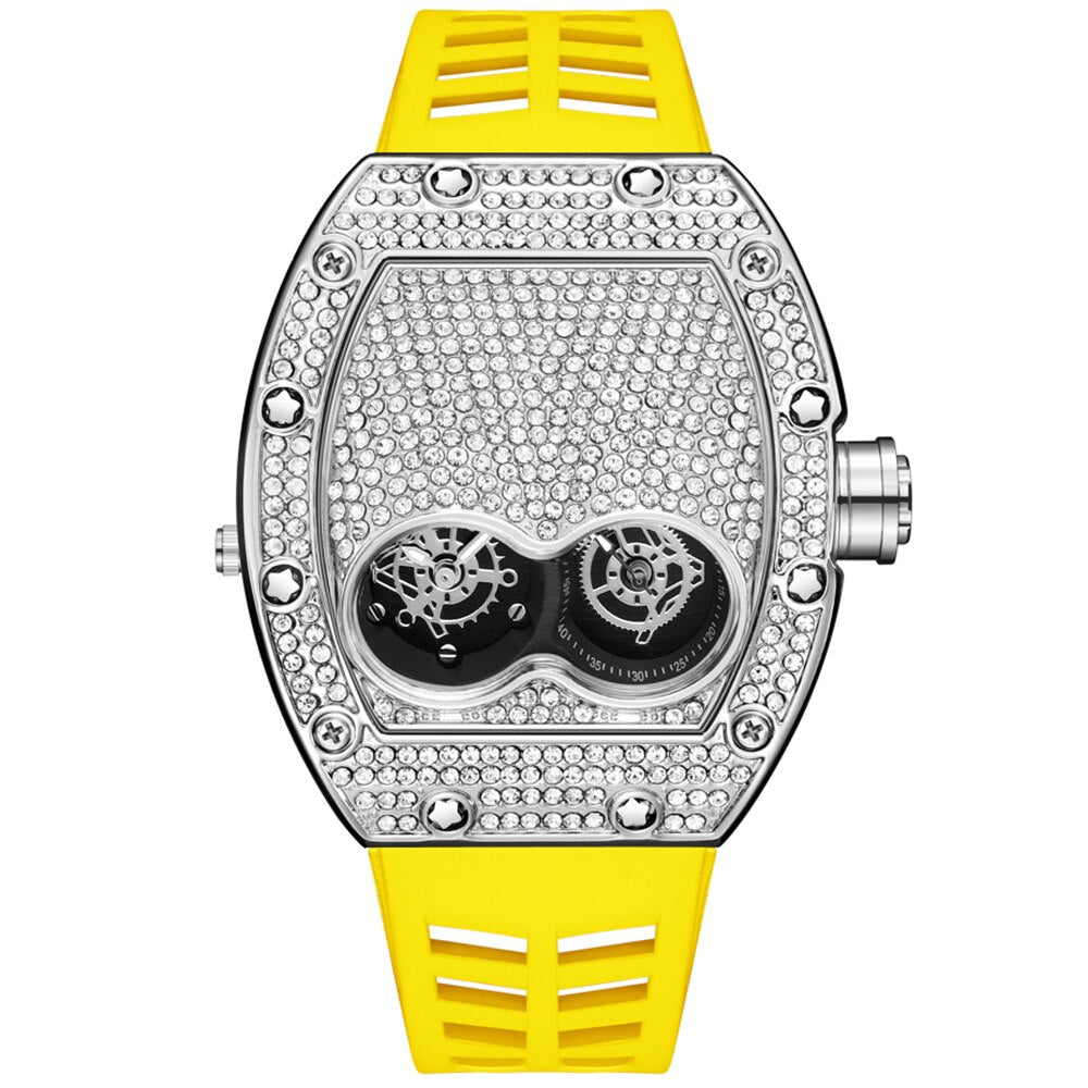 Fashion Casual Diamond Men Women Couple Watch - lecapmode