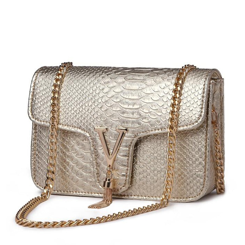 Fashion Gold Silvers Color Shoulder Messenger Bags for women 2022 New Designer Handbag - lecapmode