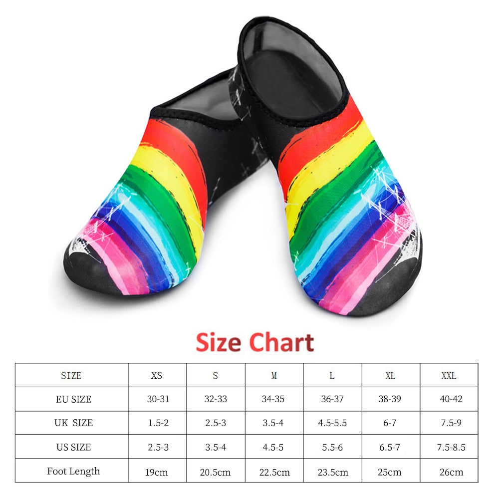 Unisex Water Shoes Swimming Diving Socks Summer Aqua Beach Sandal Flat Slipper for Men Women - lecapmode