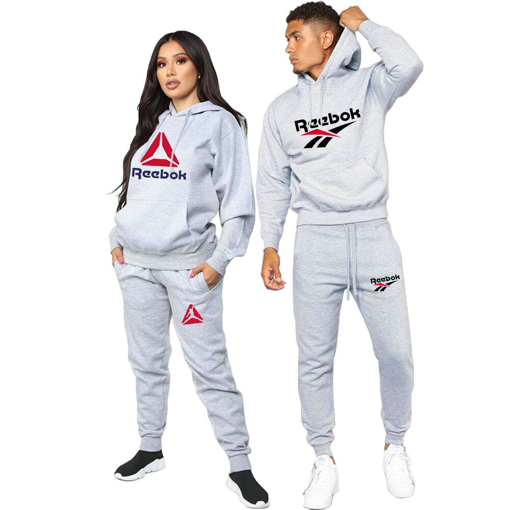 Men Women Hoodie Suit Couple Tracksuit Fashion Sweatshirt Casual Clothing - lecapmode