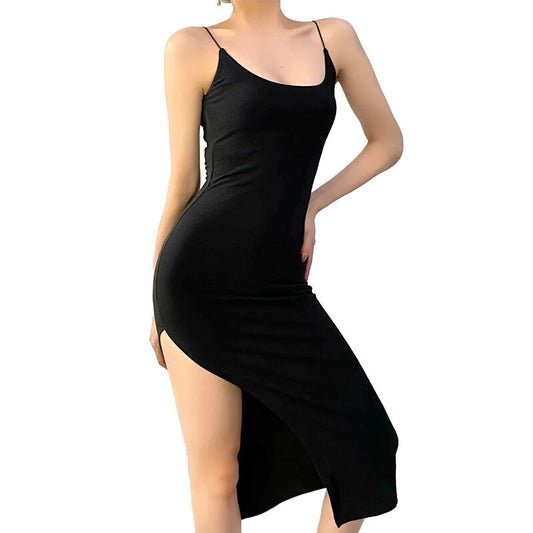 New Women Clothing Fashion Tight Elastic Slim Fit Long Skirt Thin Dress - lecapmode