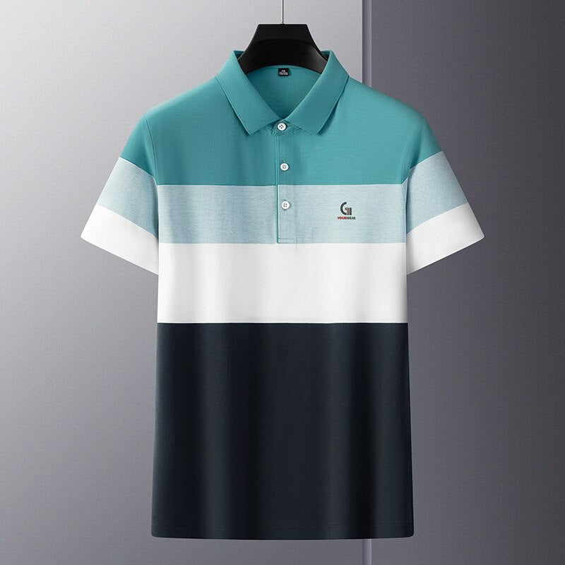 Brand Male Polo Shirt T-shirts for Men Designer Logo Short Sleeve High-quality Cotton Top - lecapmode