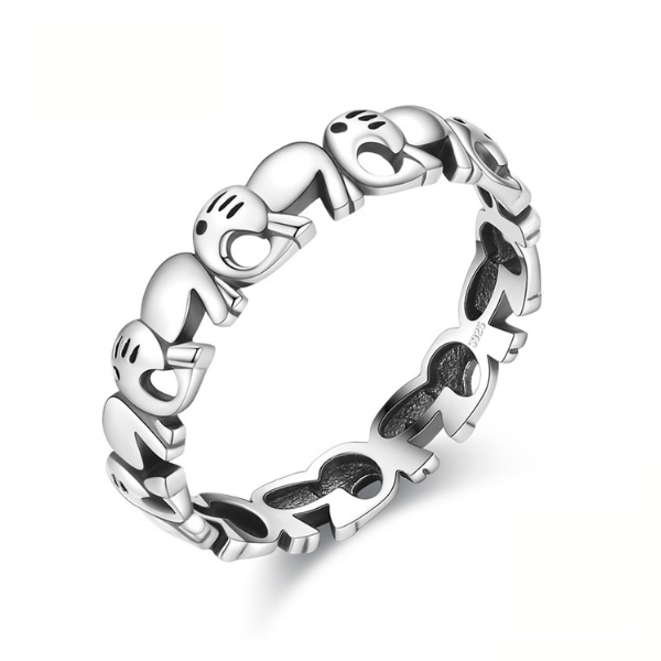 Fashion 925 Sterling Silver Female Cute Finger Ring For Women