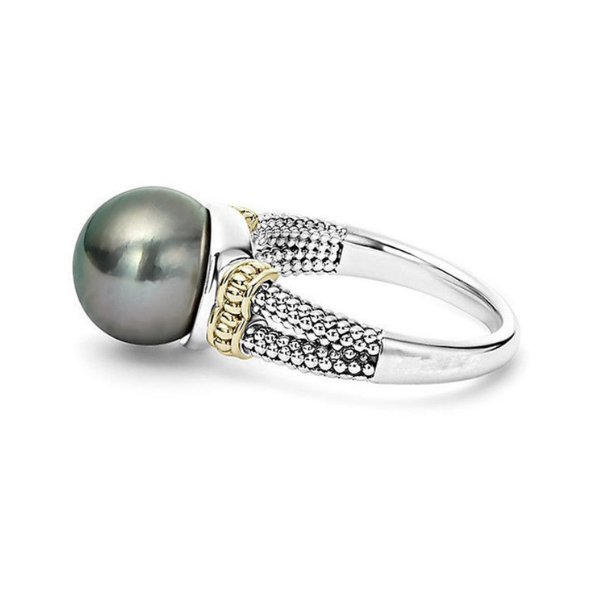 925 Sterling Silver Pearl Ring For Women Adjustable Wedding Jewelry