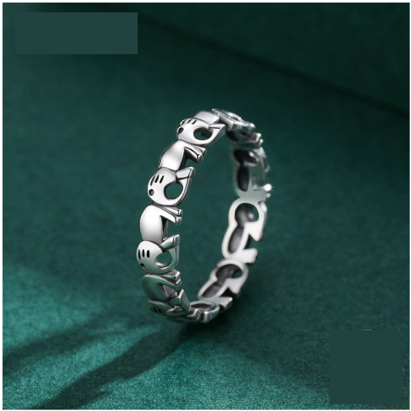 Fashion 925 Sterling Silver Female Cute Finger Ring For Women